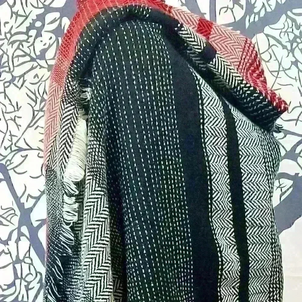 MERONA Womans Scarf REVERSIBLE Hajib Shoulder Rectangle Wrap 76 x 28